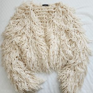 Nasty Gal Crochet Shaggy Cover (Small)